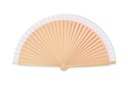 Drewniany wachlarz MO2883-06 - Bialy