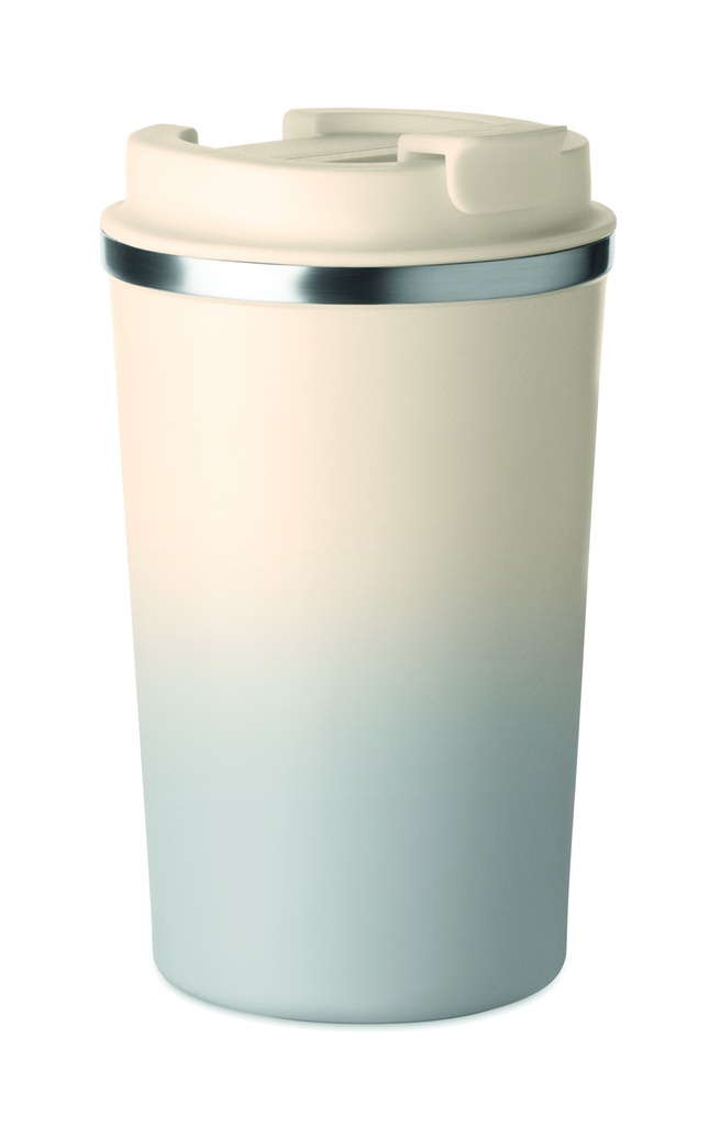 Kubek dwuscienny 350 ml MO2885-07 - Szary
