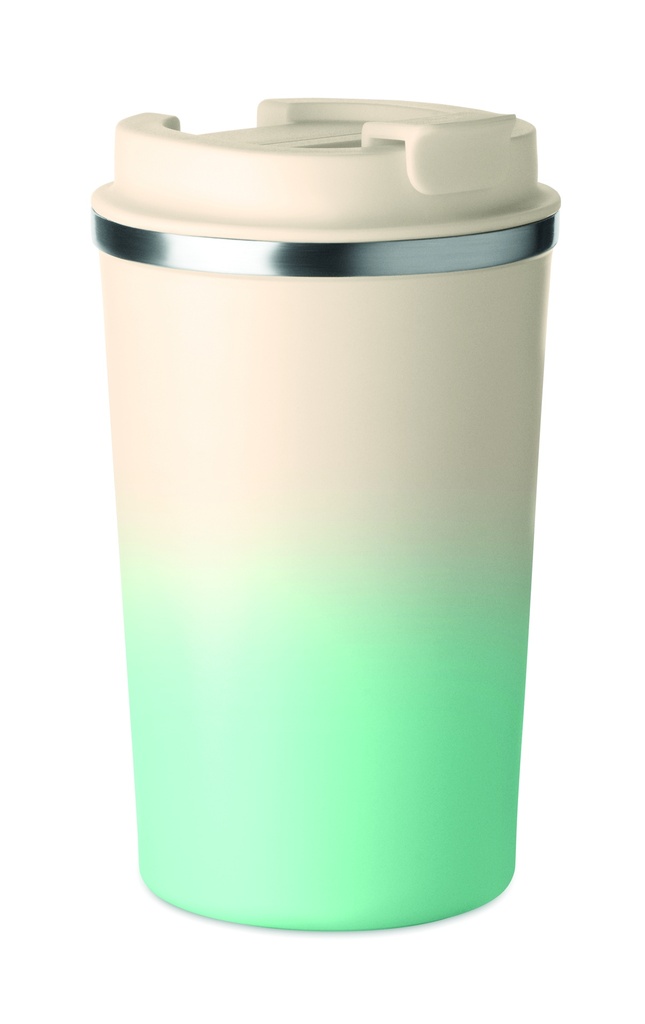 Kubek dwuscienny 350 ml MO2885-77 - Mietowy Zielony