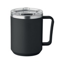 Kubek z 2 sciankami 400 ml MO2900-03 - Czarny