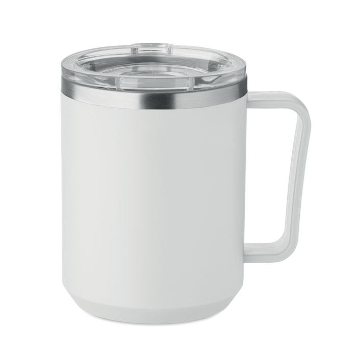 Kubek z 2 sciankami 400 ml MO2900-06 - Bialy