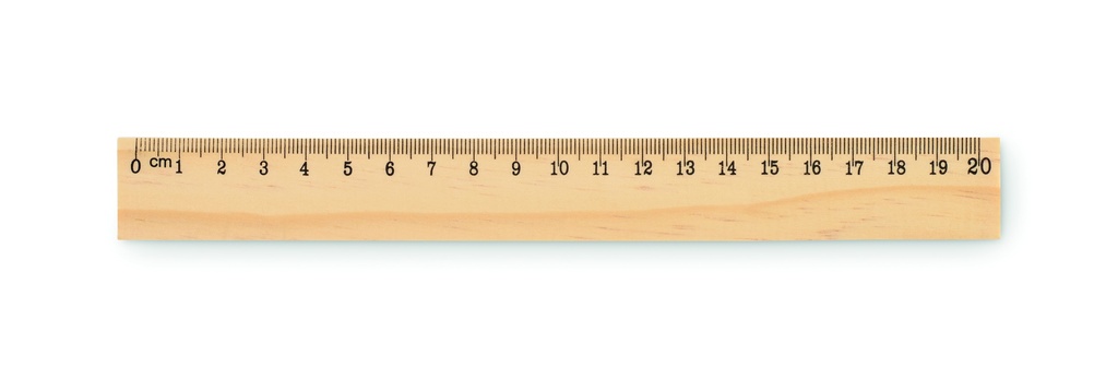 Drewniana linijka 20 cm MO2917-40 - Drewna