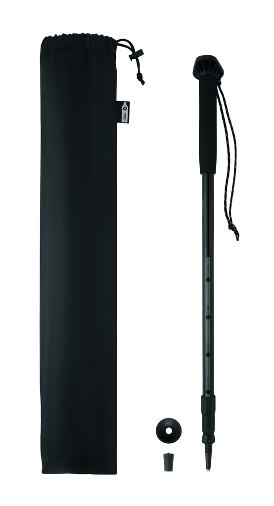 Teleskopowy kij do chodzenia - Czarny