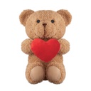 Duzy mis z sercem 23cm MO2949-05 - Czerwony