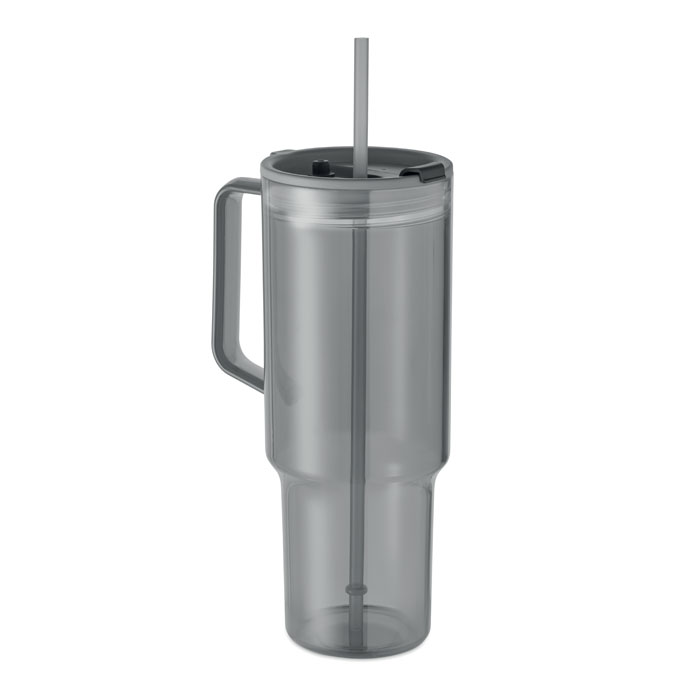 Kubek z RPET 1200ml MO2964-27 - Przezroczysty Szary