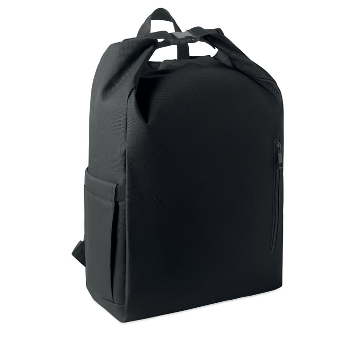 Plecak na laptopa 15'' rolltop MO2969-03 - Czarny