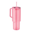 Kubek z RPET 1200ml - Przezroczysty Rózowy