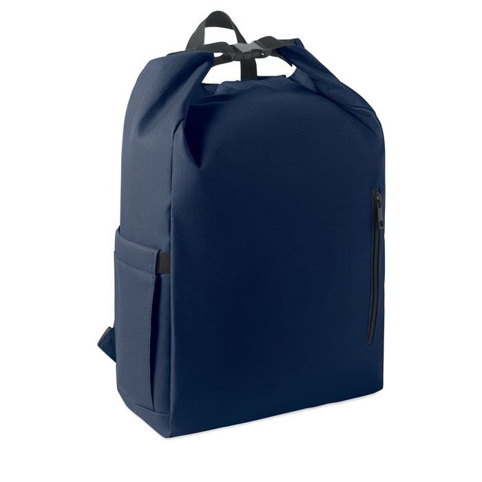 Plecak na laptopa 15'' rolltop MO2969-85 - Francuski Granat