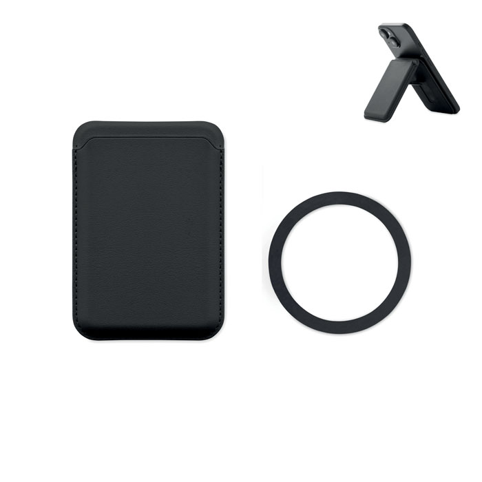 Magnetyczne etui na kartę - Czarny