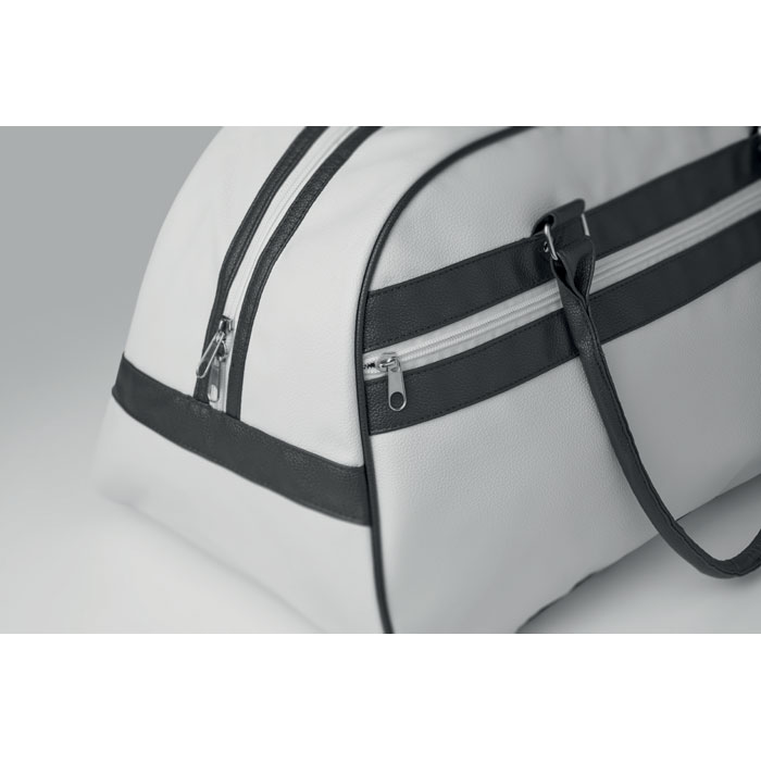Torba sportowa z PU MO2987-06 - Bialy