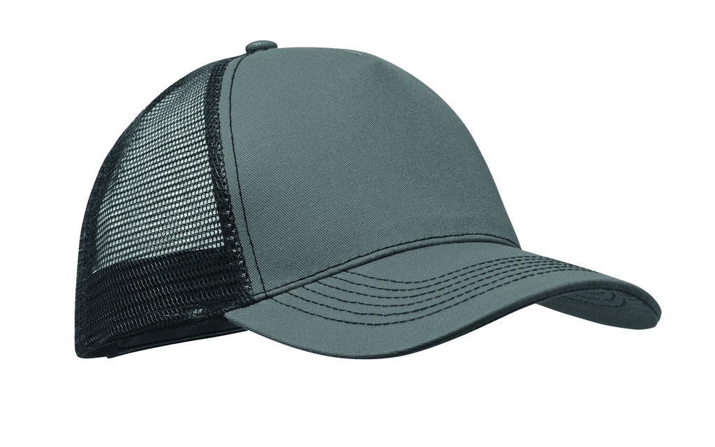 Czapka trucker z 5 panelami MO2986-15 - Kamienny Szary