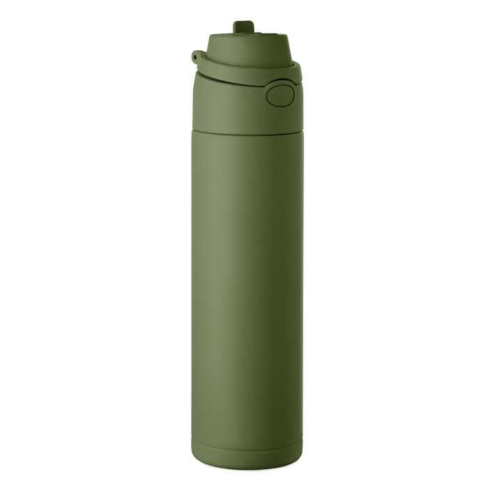 Butelka z 1 scianka 650 ml MO2989-60 - Ciemnozielony