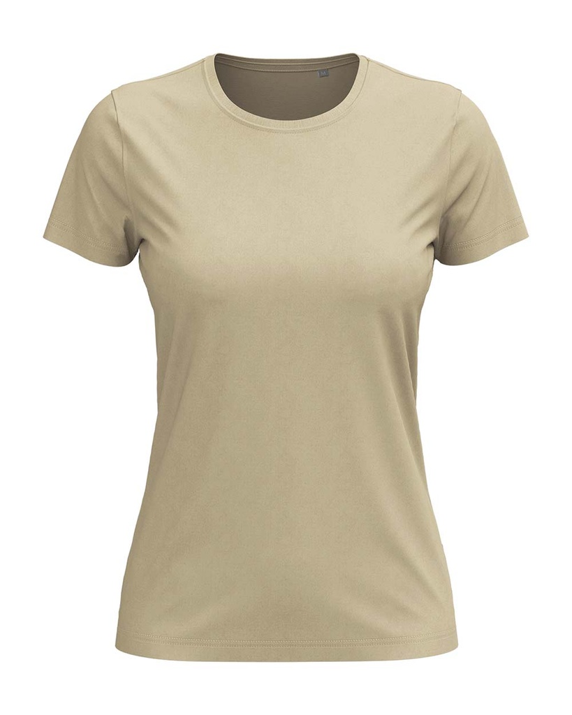 Klasyczny damski t-shirt S141 - Sand
