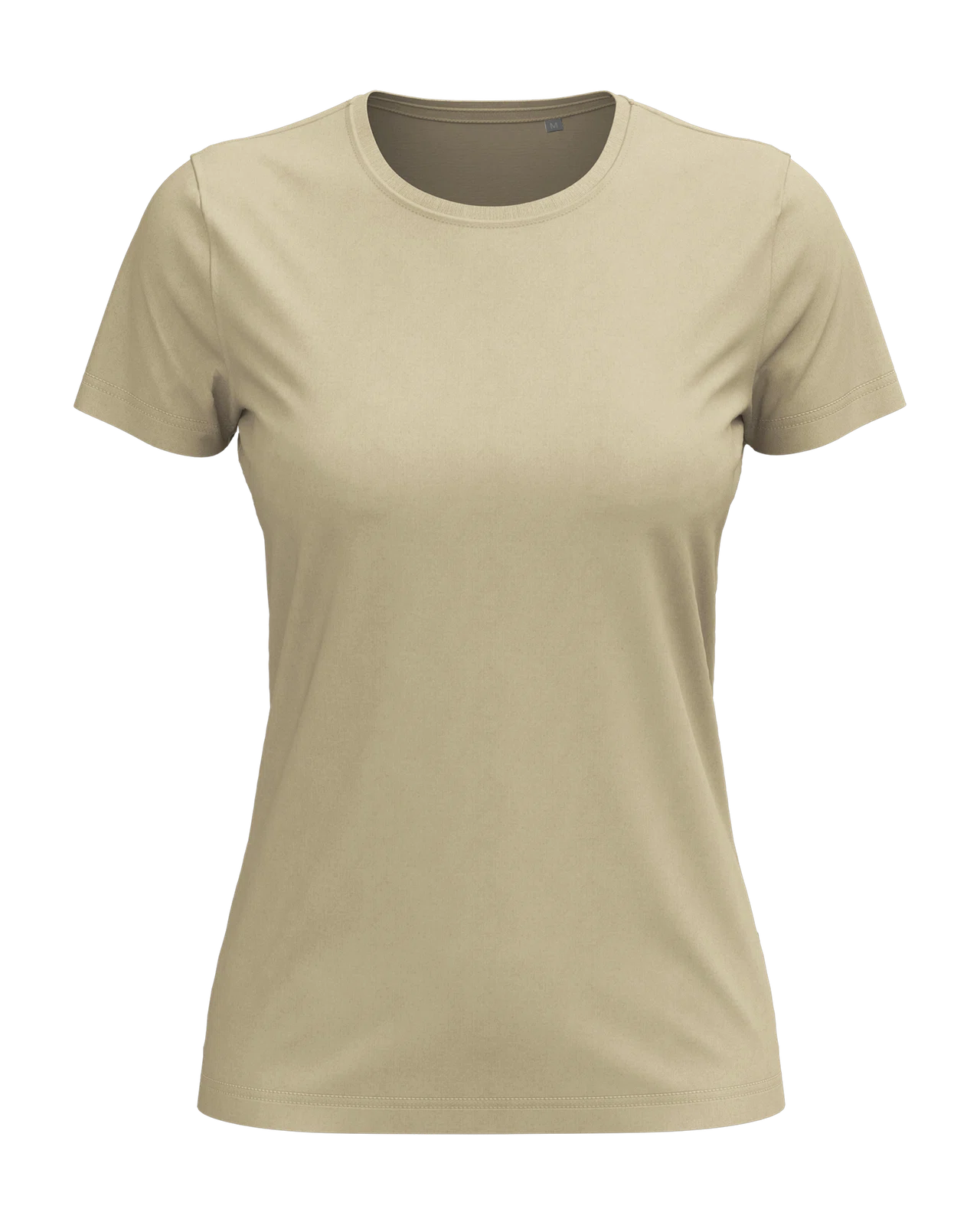 Klasyczny damski t-shirt S141 - Sand