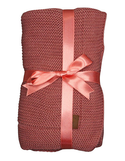 Koc Dzianinowy Akrylowy Oddychajacy ARB931 - Antique Pink