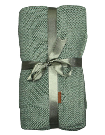 Koc Dzianinowy Akrylowy Oddychajacy ARB931 - Earthy Green