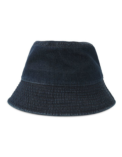 Kapelusz Denimowy Bawelna Recykling AT379 - Dark Denim