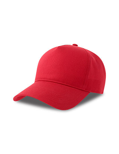 Czapka Z Daszkiem Bawelna Recykling Twill AT540 - Red