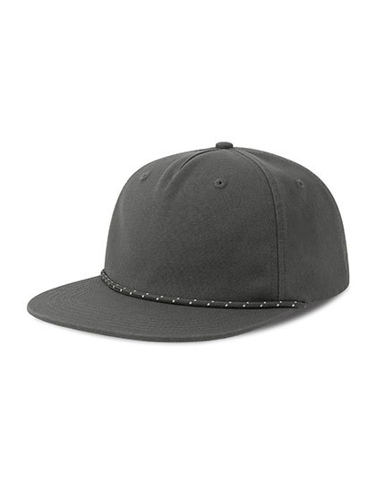 Czapka z Daszkiem Niestrukturalna Bawelniana z Recyklingu AT543 - Dark Grey