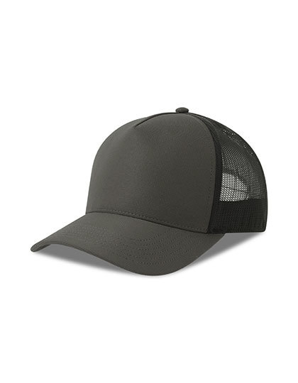 Czapka Trucker Recykling Dry-Tech AT545 - Dark Grey & Black