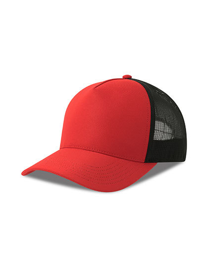 Czapka Trucker Recykling Dry-Tech AT545 - Red & Black