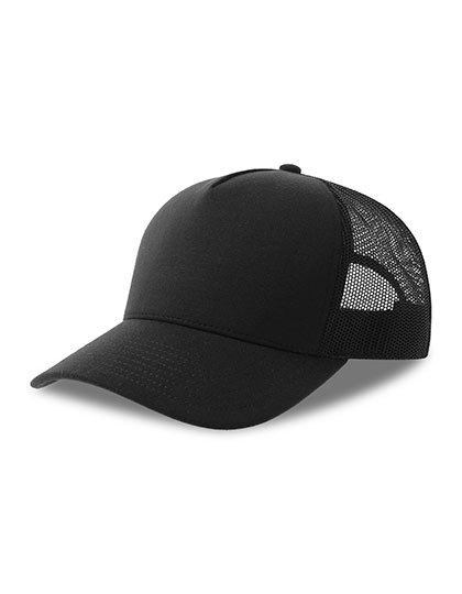 Czapka Trucker Recyklingowana Jersey AT549 - Black & Black