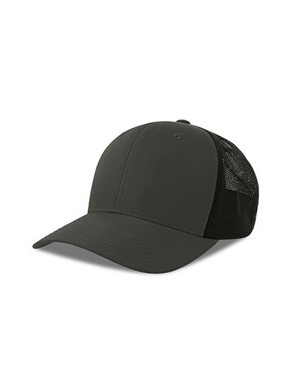 Czapka Trucker Wodoodporna Recyklingowa AT6005 - Dark Grey & Black
