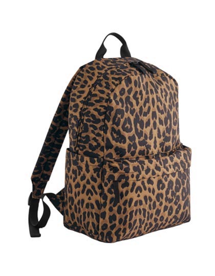 Plecak na Laptopa Poliester z Recyklingu Wzor Panterka BG195 - Leopard Print