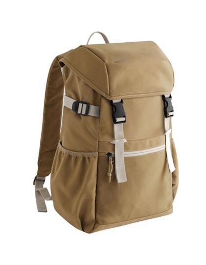Plecak na laptop 16 cali poliester z recyklingu BG370 - Desert Sand