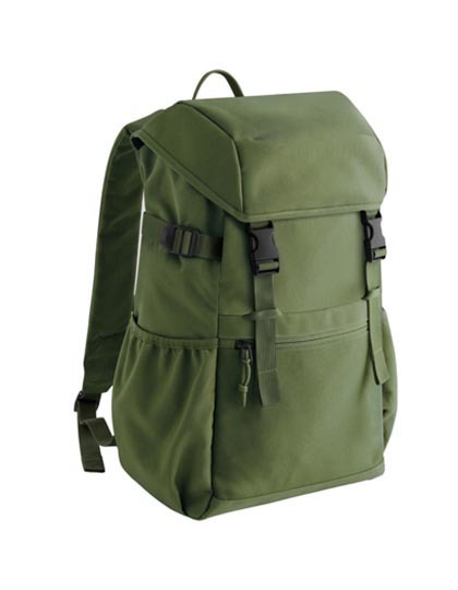 Plecak na laptop 16 cali poliester z recyklingu BG370 - Moss Green