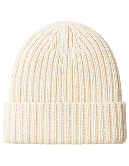 Czapka Dzianinowa Z Welny Merino C1425 - Beige