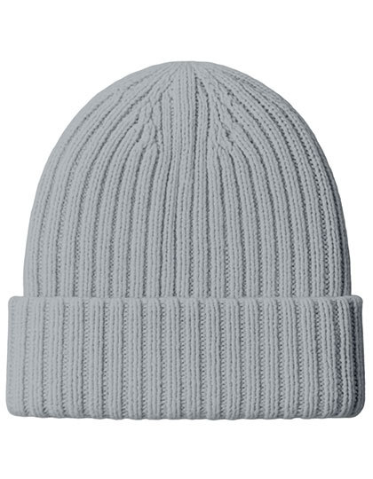 Czapka Dzianinowa Z Welny Merino C1425 - Grey