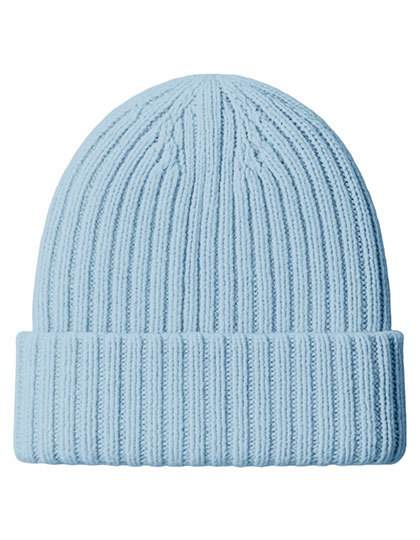 Czapka Dzianinowa Z Welny Merino C1425 - Ocean Blue