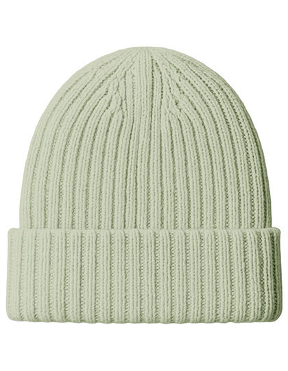 Czapka Dzianinowa Z Welny Merino C1425 - Sage
