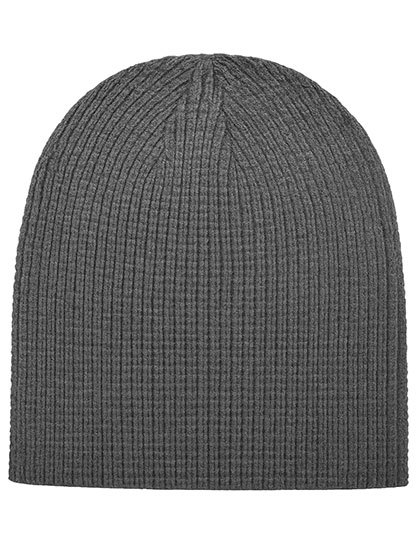 Czapka Dzianinowa Akrylowa C1428 - Dark Grey