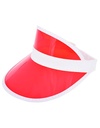 Czapka z daszkiem retro C1820 - White&Red