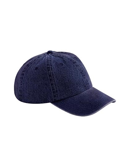 Czapka Niskoprofilowa Dzinsowa Bawelniana CB105 - Indigo