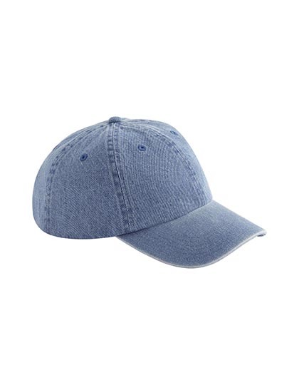 Czapka Niskoprofilowa Dzinsowa Bawelniana CB105 - Mid Blue