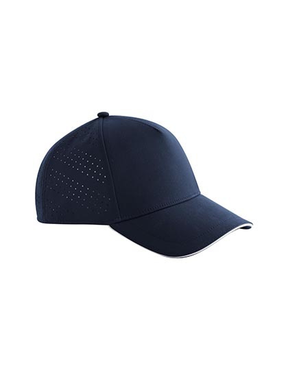 Czapka z daszkiem 5-panelowa Perforowana Oddychajaca CB155R - Navy