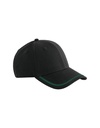 Czapka 6-panelowa Poliester z Recyklingu Odprowadzajaca Wilgoc CB166R - Black & Kelly Green