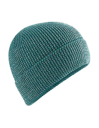 Czapka Dwuwarstwowa Poliester Recykling Odblaskowa CB325R - Marine Green