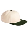 Czapka 6-panelowa prana bawelna kontrastowe detale CB662 - Natural & Dark Olive