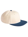 Czapka 6-panelowa prana bawelna kontrastowe detale CB662 - Natural & Navy