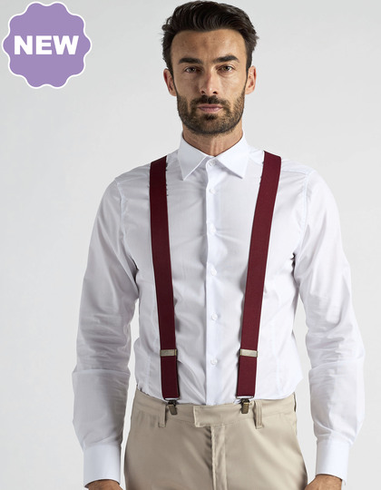 Szelki do spodni z klipsami CGW01535 - Taupe