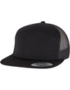Czapka 7-panelowa Plaski Wizjer Oddychajaca Siatka FX9294 - Black & Black