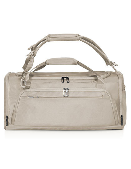 Torba Sportowa Podrozna z Funkcja Plecaka Recykling HF8070 - Beige