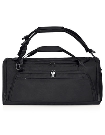 Torba Sportowa Podrozna z Funkcja Plecaka Recykling HF8070 - Black