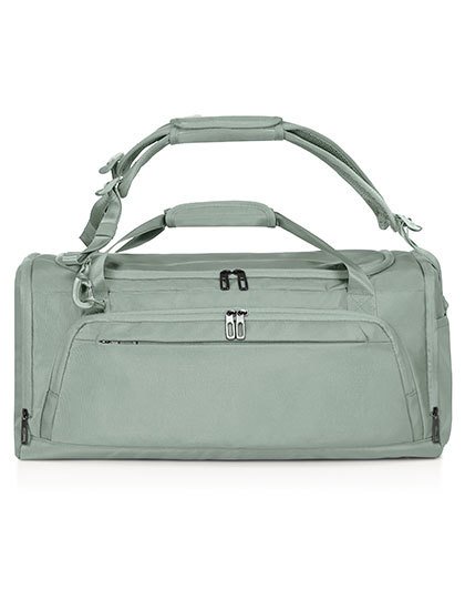 Torba Sportowa Podrozna z Funkcja Plecaka Recykling HF8070 - Green-Gray
