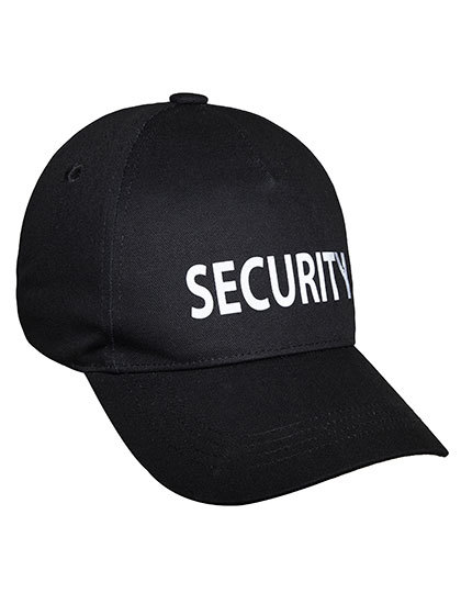Czapka Pieciopanelowa Bawelniana Security KX076 - Black