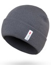 Czapka Dzianinowa z Wywinieciem Izolacja Thinsulate KX180 - Grey